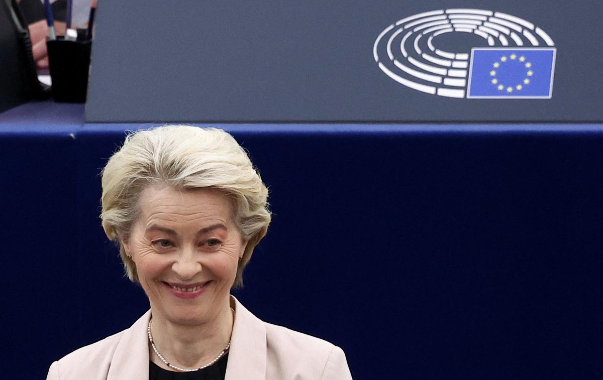 Ursula von der Leyen | Nemška političarka iz vrst desnosredinske Evropske ljudske stranke (EPP) je danes v Evropskem parlamentu v Strasbourgu predstavila svojo novo komisarsko ekipo in program prihodnje Evropske komisije. | Foto Reuters