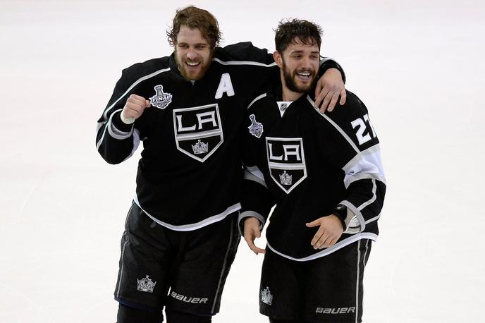 Anže Kopitar & Alec Martinez 2014 | Anže Kopitar je lahko zadovoljen z razpletom nabora za novince. | Foto Guliver/Getty Images