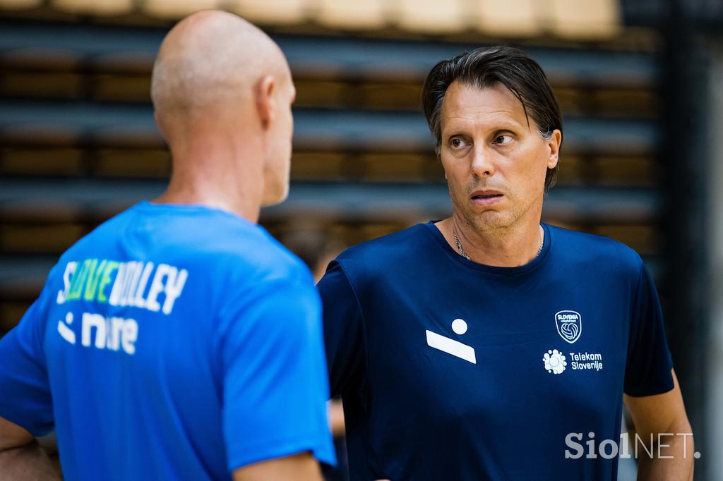 Odbojka, trening slovenske reprezentance z novim selektorjem