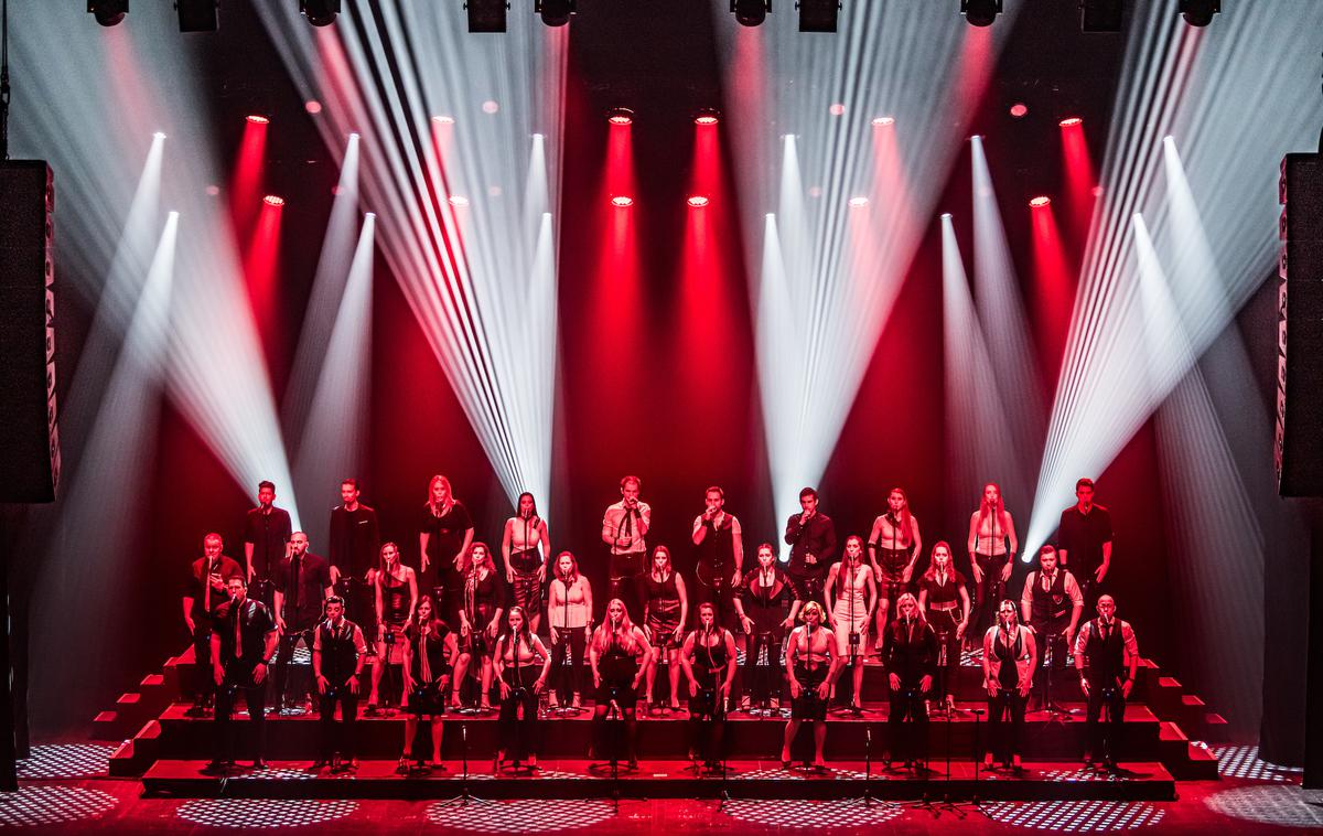 Perpetuum Jazzile | Skupina na koncertih izvaja tako domače kot tuje uspešnice najrazličnejših žanrov, od jazza, popa in rocka do swinga, bossa nove, sambe in gospela. V štirih desetletjih je opravila več kot tisoč nastopov, v tem obdobju pa se je skozi njene vrste razporedilo več kot 300 pevcev. | Foto Simone di Luca