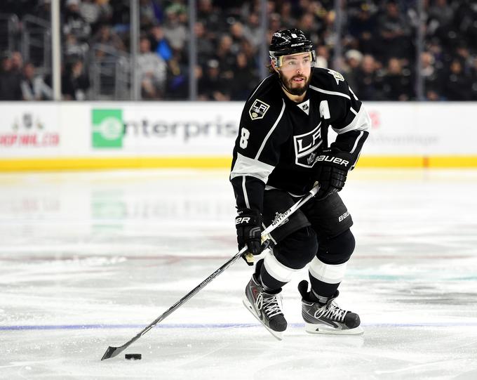 Edini zadetek za Kralje je po podajah Mariana Gaborika in Tylerja Toffolija dosegel Drew Doughty. | Foto: Getty Images