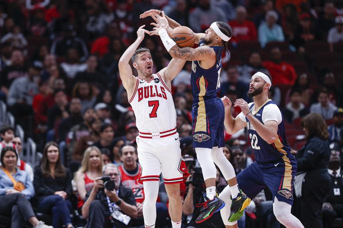 Goran Dragić | Goran Dragić je odigral prvo (pripravljalno) tekmo v dresu Chicaga in s soigralci izgubil proti New Orleans Pelicans. | Foto Guliverimage