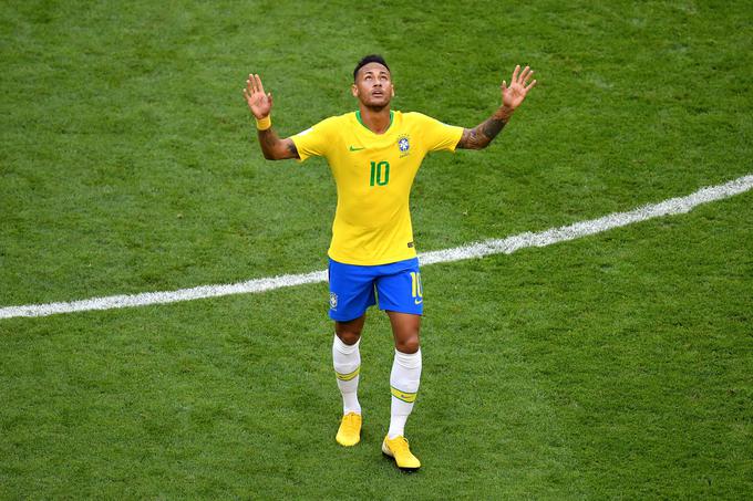 Neymar je bil glavni junak zmage Brazilije in je na dobri poti, da postane rekorder. | Foto: Getty Images