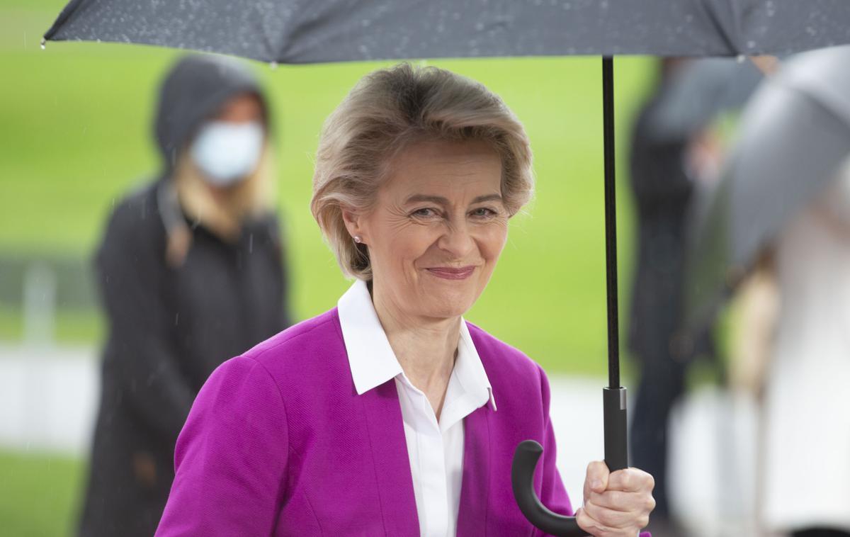 Vrh EU - Zahodni Balkan. Ursula von der Leyen | Brdo pri Kranju je te dni politično središče Evrope. Premier Janez Janša je sprejel predsednico evropske komisije Ursulo von der Leyen. | Foto Bojan Puhek