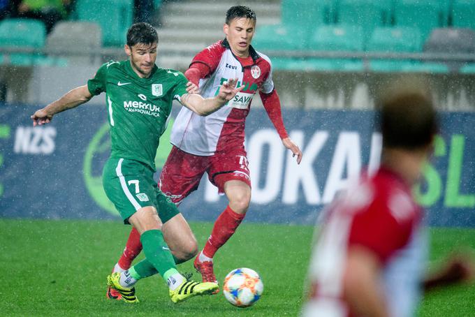 Rok Kronaveter je v sredo dvakrat zatresel mrežo Aluminija. | Foto: Morgan Kristan / Sportida