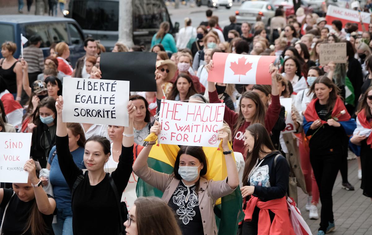 Protesti v Belorusiji | V Belorusiji že več kot mesec dni potekajo protesti proti beloruskemu predsedniku Aleksandru Lukašenku. | Foto Reuters