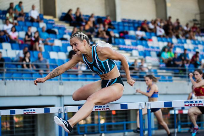 Nika Glojnarič, atletski pokal Slovenije, prvi dan | Nika Glojnarič se je kot tretja Slovenka v teku na 100 metrov z ovirami spustila pod mejo 13 sekund. | Foto Grega Valančič/Sportida