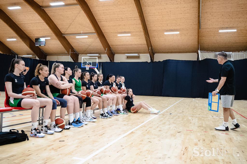 Trening ženske košarkarske reprezentance