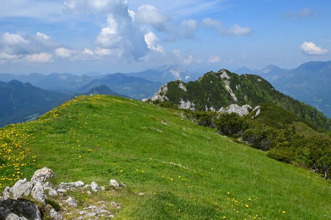 Pogled z Govce nazaj na prehojen greben Olševe | Foto: Matej Podgoršek