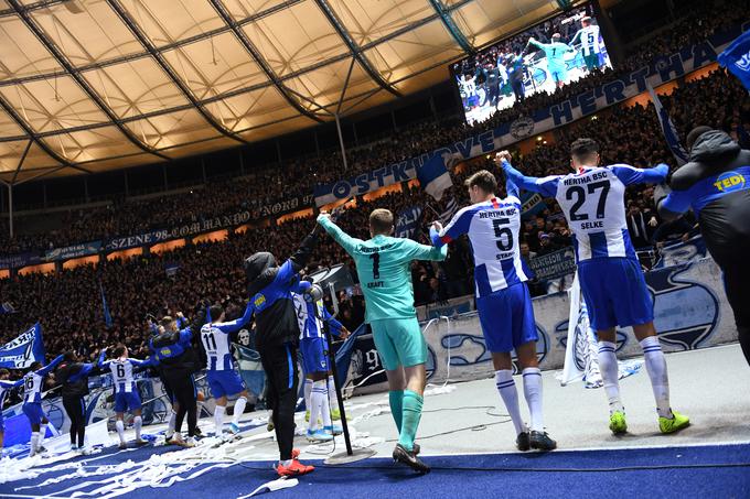 Hertha igra domače tekme na slovitem Olimpijskem stadionu v Berlinu. | Foto: Reuters