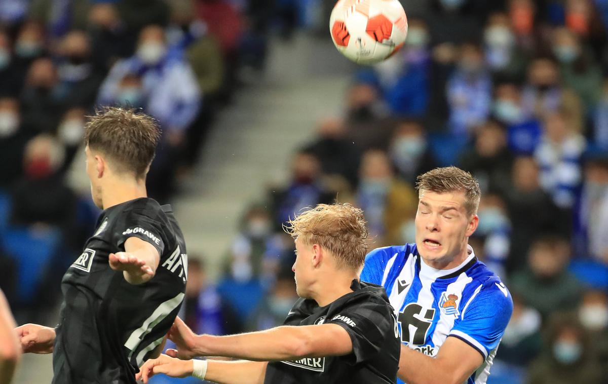 Real Sociedad Sturm Graz | Sturm Graz, za katerega Jon Gorenc Stanković ni igral, je pri vodilni ekipi la lige vknjižil točko. | Foto Guliverimage