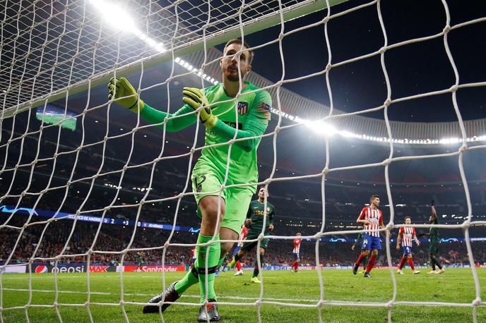 Atletico Jan Oblak Monaco | Jan Oblak je v sredo kot prvi Slovenec nastopil na 50. evropski tekmi, pri čemer so izvzeti kvalifikacijski dvoboji. | Foto Reuters