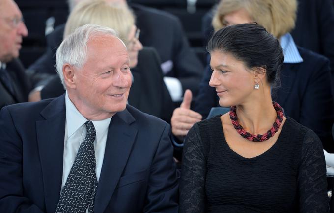 Sahra Wagenknecht in Oskar Lafontaine, par zasebno in politično. Ona prihaja iz nekdanje Vzhodne Nemčije in je navdušena nad komunizmom, on je nekdanji socialdemokrat. | Foto: Getty Images