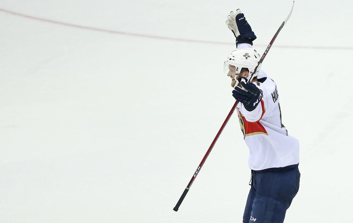 Jonathan Huberdeau Florida Panthers | Jonathan Huberdeau je postal junak ob zmagi Florida Panthers nad prvaki iz Washingtona. | Foto Reuters