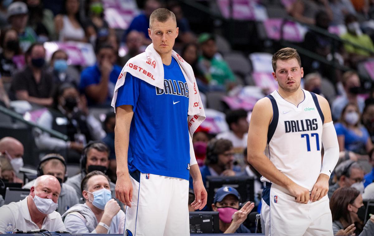 Porzingis Dončić | Porzingis in Dončić nimata razlogov za dobro voljo. | Foto Reuters