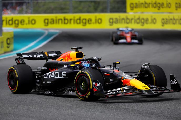 Miami Max Verstappen Red Bull | Max Verstappen prevladuje še naprej, v Miamiju je dobil že kvalifikacije za šprint in šprintersko dirko. | Foto Reuters