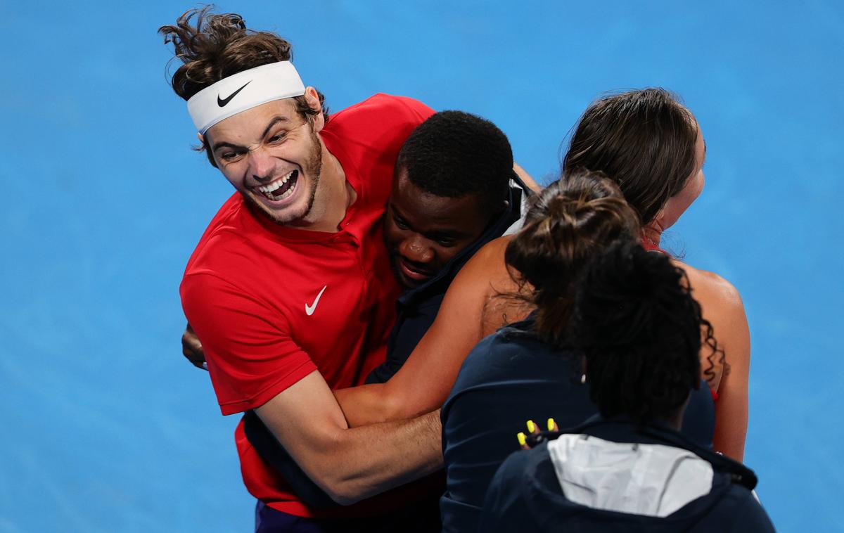 Taylor Fritz | Taylor Fritz se veseli zmage ZDA v prvem teniškem pokalu United. | Foto Guliverimage