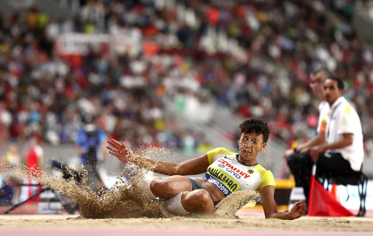 Malaika Mihambo | Malaika Mihambo bo nastopila v teku na 100 metrov. | Foto Getty Images