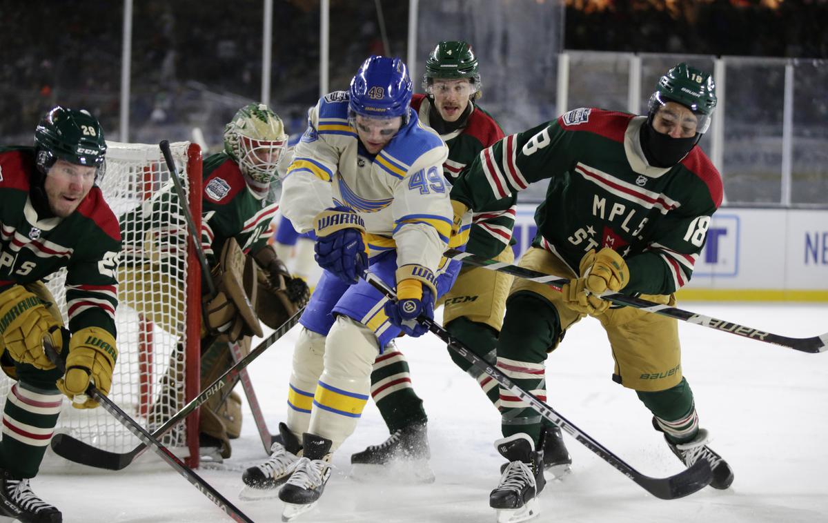 zimska klasika Minnesota WIld St. Louis Blues | Na bejzbolskem stadionu Target Field v Minneapolisu se je tekma začela pri –21 stopinjah Celzija, kar je rekord. Tako mrzlo ni bilo še na nobeni zimski klasiki. St. Louis je gostitelje Minnesoto premagal s 6:4 in prevzel vodstvo v centralni diviziji. | Foto Guliverimage