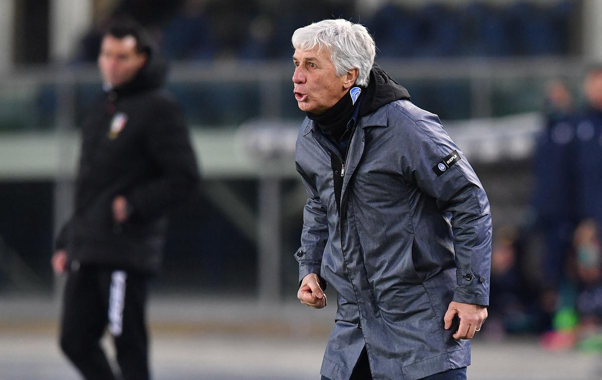 Gian Piero Gasperini | Gian Piero Gasperini ni bil zadovoljen s sodniško odločitvijo v 68. minuti. | Foto Reuters