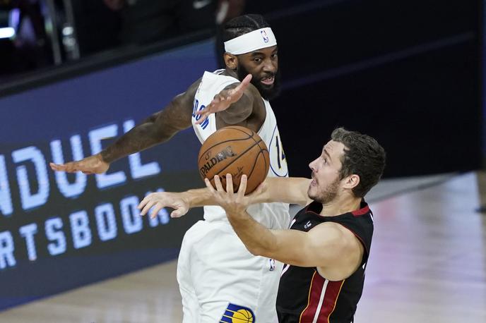 Goran Dragić | Goran Dragić blesti v končnici. Z Miamijem je ekspresno izločil Indiano Pacers. | Foto Getty Images