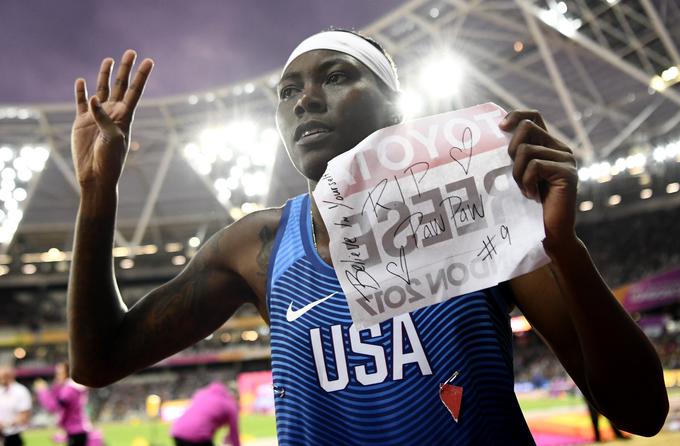 Brittney Reese je osvojila četrto zlato medaljo na svetovnih prvenstvih. | Foto: Reuters