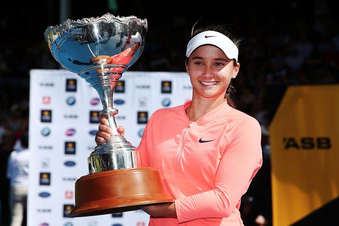 Lauren Davis je v Aucklandu prišla so svojega prvega naslova. | Foto: Getty Images