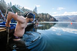 Bled zimsko plavanje rekreacija