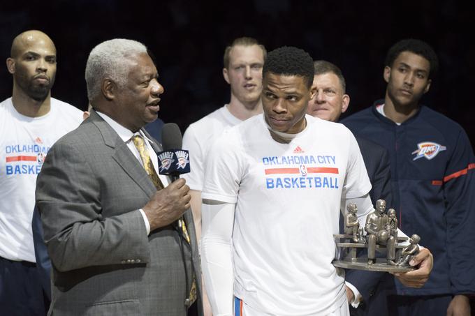 Njegov podvig po doseženih trojnih dvojčkov v eni sezoni, je pred leti podrl Russell Westbrook. Mejnik je zdaj postavljen pri 42 trojnih dvojčkih v eni sezoni. | Foto: Getty Images