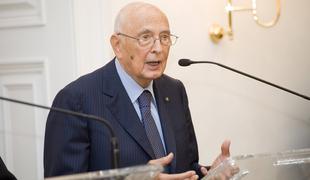 Umrl je nekdanji italijanski predsednik Giorgio Napolitano