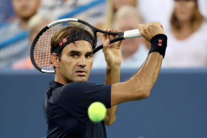 Roger Federer se je v finale prebil po predaji Davida Goffina. | Foto: Guliverimage/Getty Images