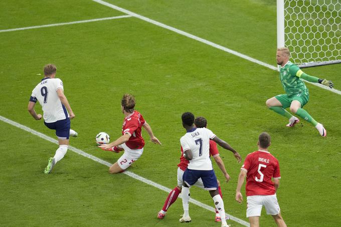 Harry Kane se je na Euru že vpisal med strelce. Na zadnji tekmi je zatresel mrežo Danske. | Foto: Guliverimage