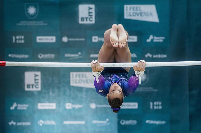 gimnastika, Koper, svetovni pokal, 3. dan, Lucija Hribar | Enaindvajsetletna Ljubljančanka je zmagovalnimi stopničkami zaostala zgolj za 67 tisočink točke. | Foto Grega Valančič/Sportida