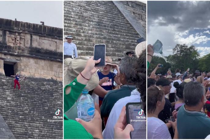 Chichen Itza turistka | Foto zajem zaslona/TikTok