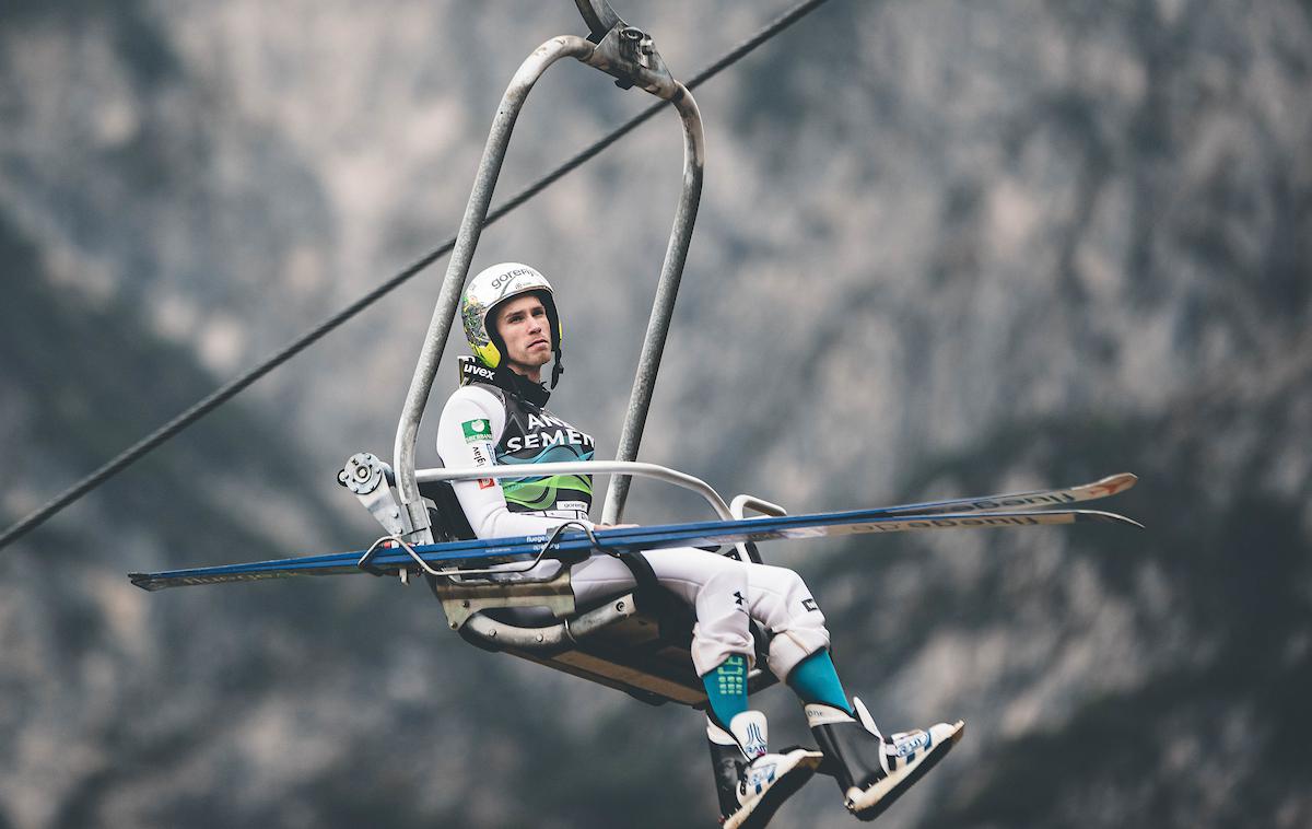 Anže Semenič Skakalci trening Planica | Anže Semenič je bil na uvodni tekmi celinskega pokala v Engelbergu šesti, za tretjim mestom je zaostal 2,2 točke. | Foto Grega Valančič/Sportida