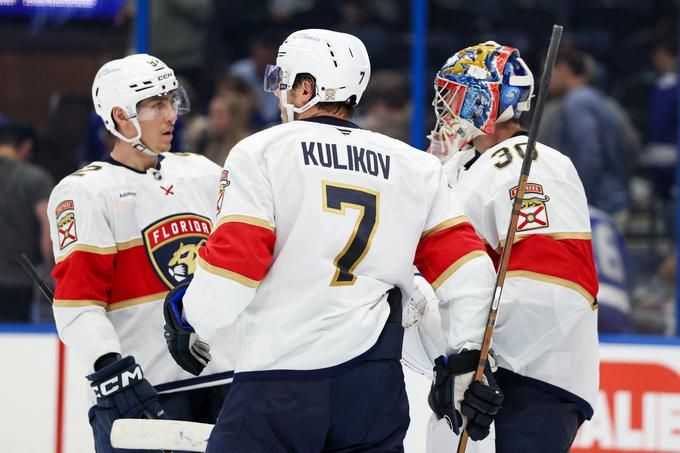 Florida Panthers so ob zmagi nad Tampo v razmiku 42 sekund dvakrat zadeli z igralcem manj. | Foto: Reuters