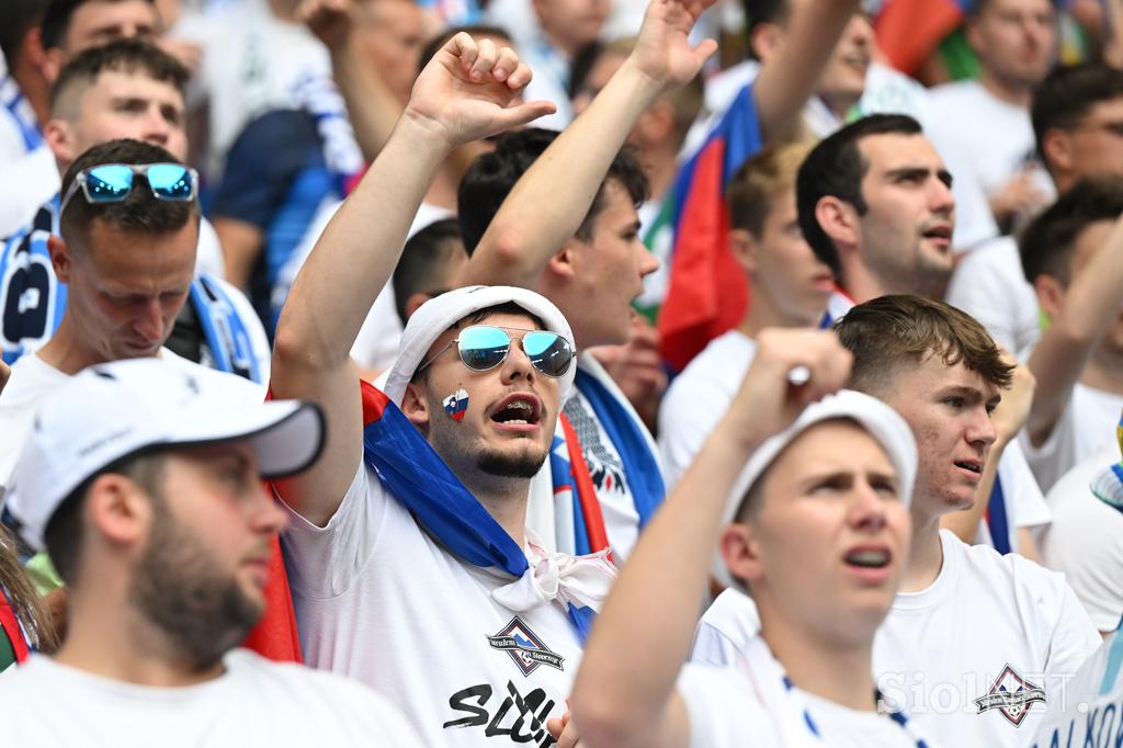 Euro 2024 München Slovenija Srbija navijači