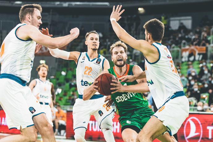 Cedevita OlimpijaUlm EuroCup | Olimpija je po dveh podaljških izgubila z Ulmom. | Foto Vid Ponikvar