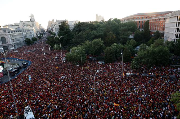 Madrid, sprejem evropskih prvakov, Pedro Sanchez | Foto: Reuters