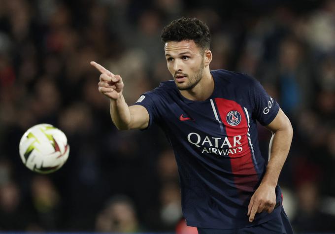 PSG je že v prvem polčasu zabil štiri gole, od tega dva Goncalo Ramos. Pa je bil Kylian Mbappe na klopi. | Foto: Reuters