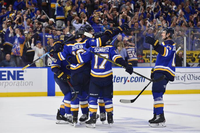 St. Louis Blues | Hokejisti St. Louisa so rezultat v skupnih zmagah v velikem finalu izenačili na 2:2. | Foto Reuters