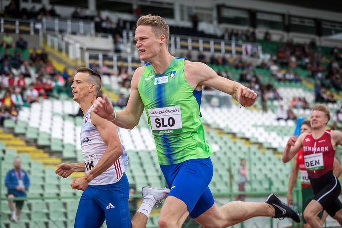 Luka Janežič | Luka Janežič je na atletskem mitingu v Nancyju v Franciji v teku na 400 m zasedel drugo mesto in s časom 45,96 prvič v sezoni tekel pod 46 sekundami.  | Foto Peter Kastelic/AZS