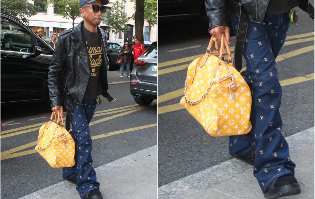 Louis Vuitton Millionaire | Pharrell Williams s torbo za milijon dolarjev, ki jo je oblikoval za modno hišo Louis Vuitton. | Foto Profimedia