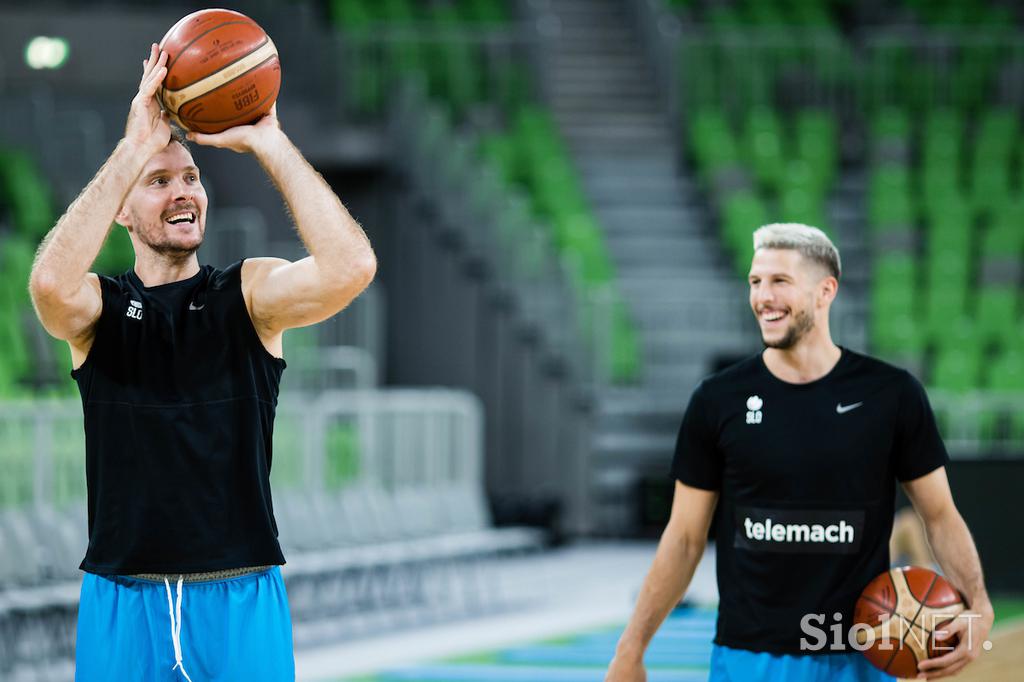 slovenska košarkarska reprezentanca trening