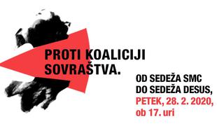 V petek v Ljubljani protest pred sedežem SMC in DeSUS