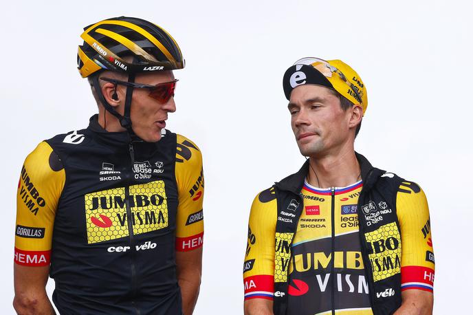 Robert Gesink, Primož Roglič | Robert Gesink in Primož Roglič sta najbolj izkušena kolesarja Jumbo-Visme na letošnji Vuelti. | Foto Guliverimage