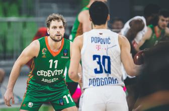 Cedevita Olimpija nadaljuje zmagoviti niz: v Stožicah padla Budućnost