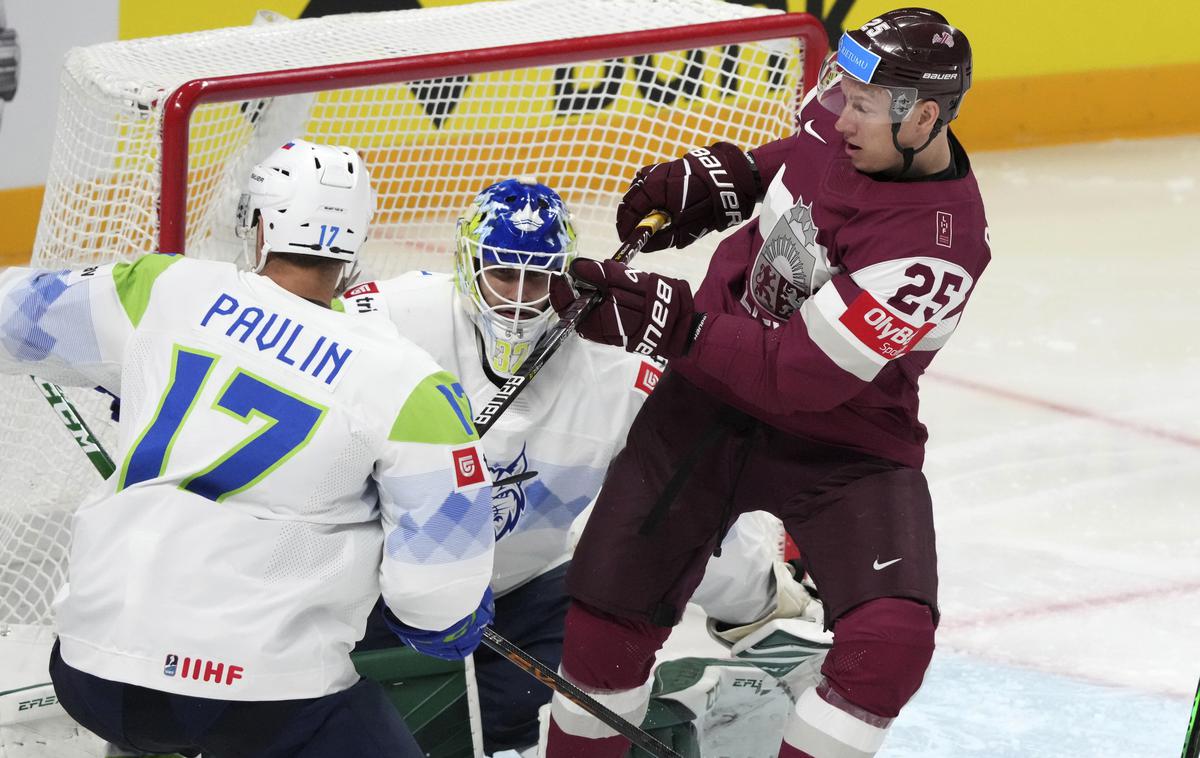 SP v hokeju 2023, slovenska hokejska reprezentanca : Latvija | Slovenski hokejisti so tesno, z 2:3, izgubili z Latvijci. | Foto Guliverimage