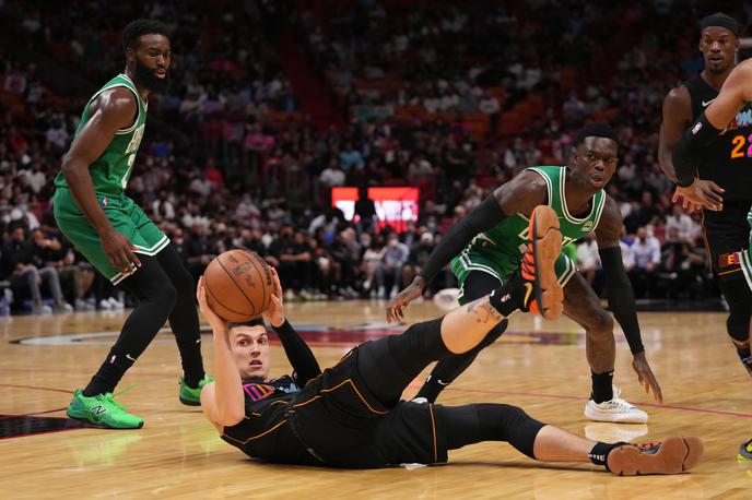 Tyler Herro | Mladi zvezdnik Miamija Tyler Herro je proti Bostonu dosegel zgolj šest točk. | Foto Reuters