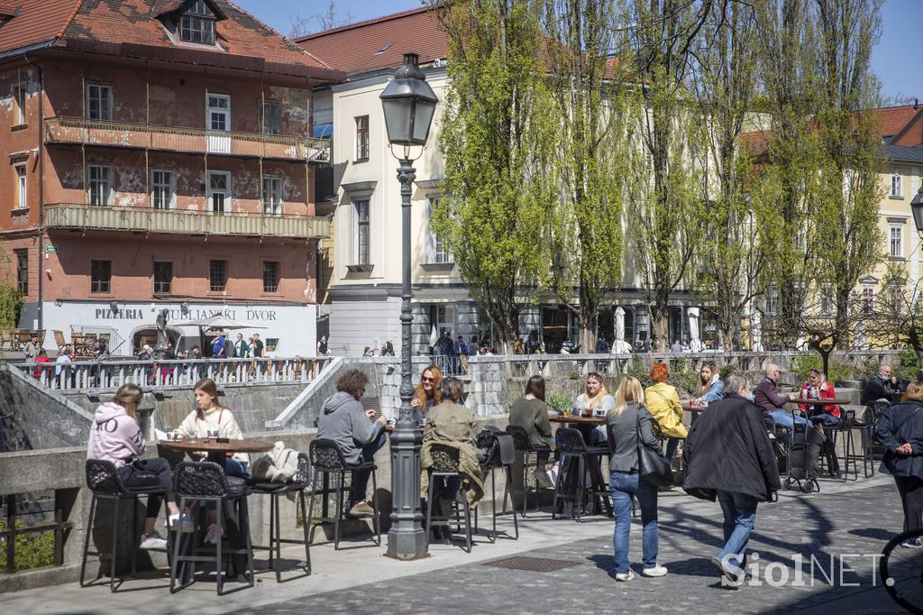 Odprtje gostinskih teras v Ljubljani